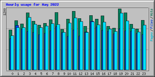 Hourly usage for May 2022
