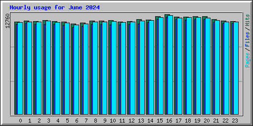 Hourly usage for June 2024
