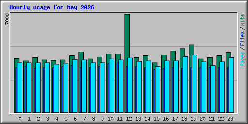 Hourly usage for May 2026